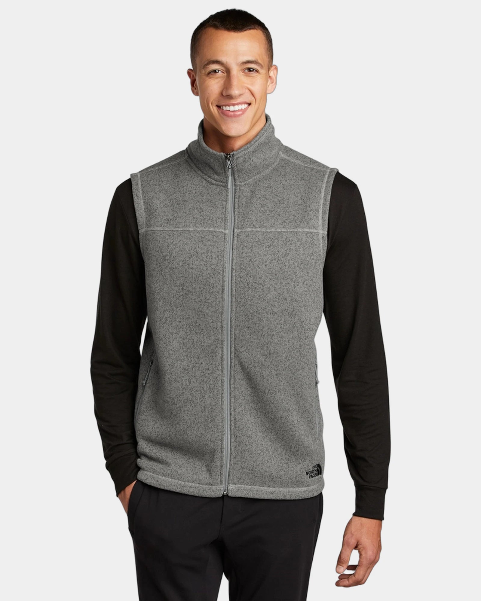 Custom recycled fleece vest The North Face Sweater - Tnf Medium Grey Heather